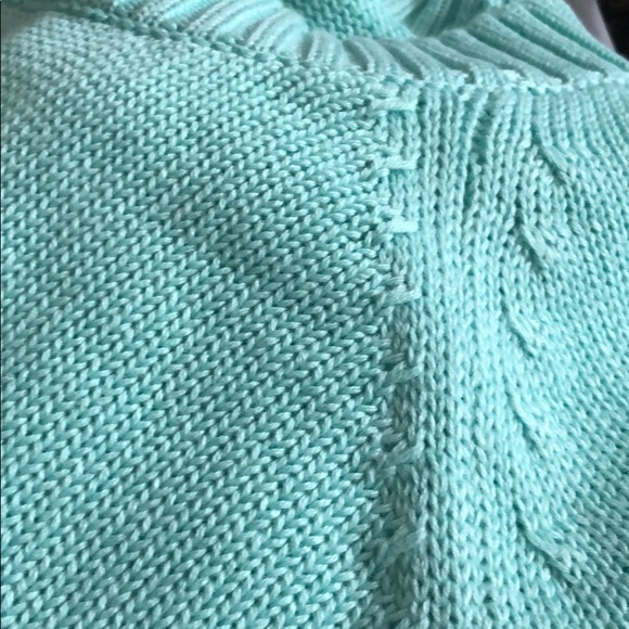 ✨Mint Green & White Knit Heart Patterned Sweater✨ - Picture 3 of 4